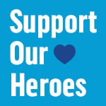 Support Our Heroes button